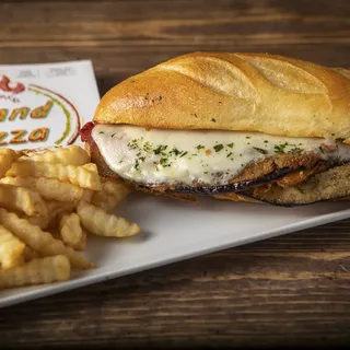 Eggplant Parmigiana Sandwich