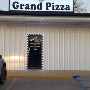 the front of the restaurant