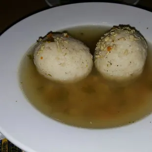 A bowl of some wonderful matzo ball soup