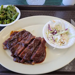 BBQ Rib lunch with 2 sides