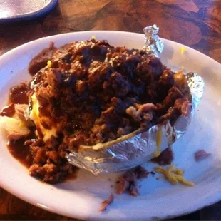 BBQ Baked Potato - all the way, no chives