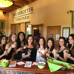 Wilderotter Vineyard tasting room right down the road.