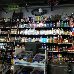 Lots of hard liquor!