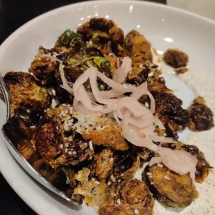 Fried brussel sprouts