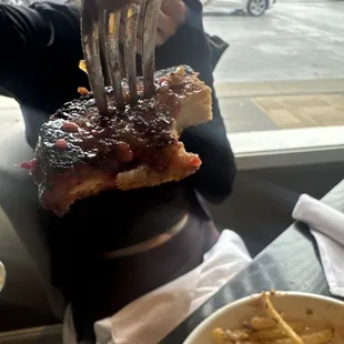 Demolished toast