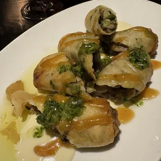 Roasted Mushroom Spring Rolls