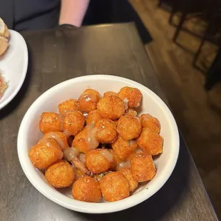 Sweet potato Tots with maple syrup! Yummy! - photo by AllFunNewYork from instagram:)