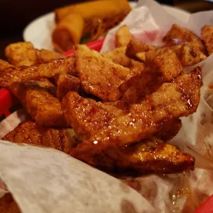Szechuan potato fries ($8). Crispy and delicious.
