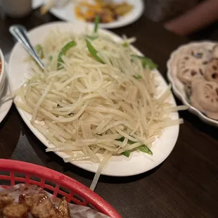 Shredded Potato &amp; Green Peppers