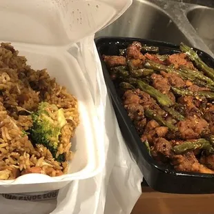 Fried Rice, Country Chicken, Chung King Chili Chicken