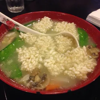 Shrimp & Sizzling Rice Soup (For 2)