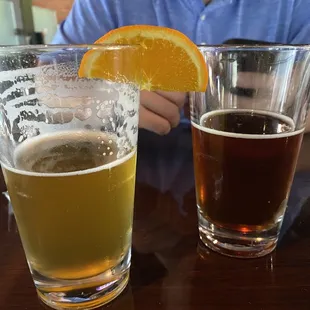 Beer on tap- local and we'll known options