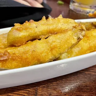 The biggest fried pickles ever, and they were good