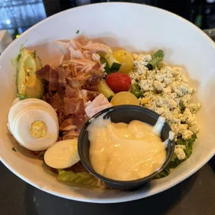 Cobb salad. Loaded with blue cheese!