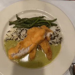 Red Lentil Encrusted Walleye