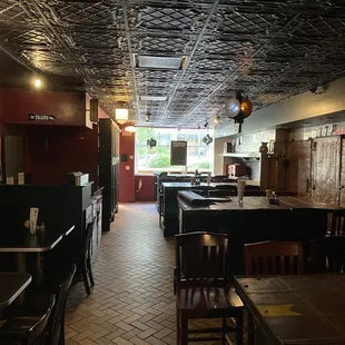 the interior of the restaurant