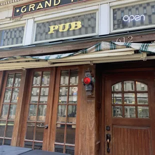 the front of the building