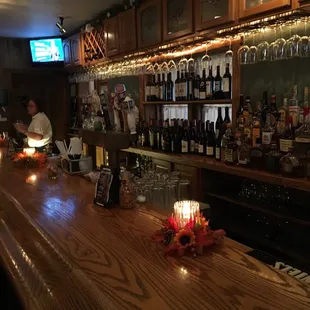 Nice Bar Area with a Good Selection of Wines