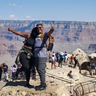 One of the many observation platforms at the Grand Canyon.