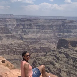 Posing on a rock at Guano Point