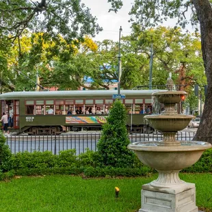 St. Charles Streetcar Line is only steps away from the front door...no car needed!
