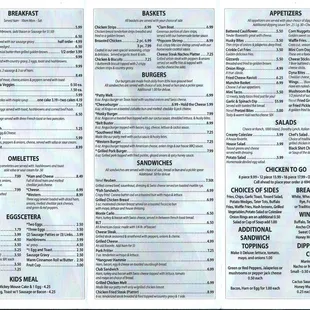 Our new and improved menu for 2020