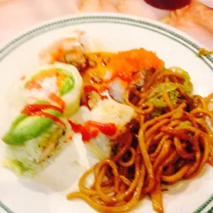 Sushi &amp; lo mein