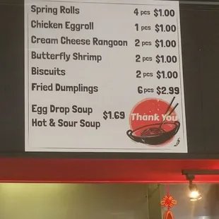 Very reasonable prices!