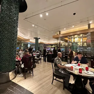 people sitting at tables