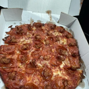 Sausage and pep- well baked