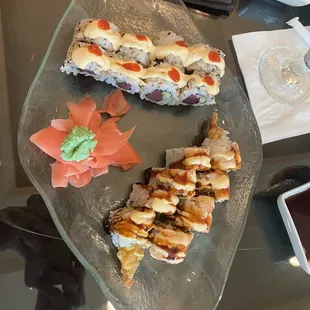 Reunion Grande Roll and Spicy Tuna