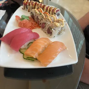 Nigiri and Two Rolls