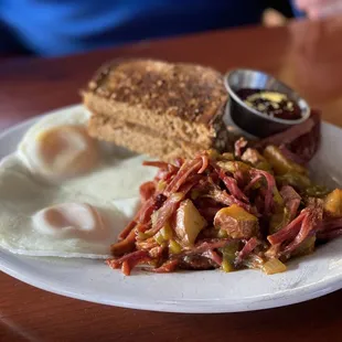 Corned Beef Hash and Eggs