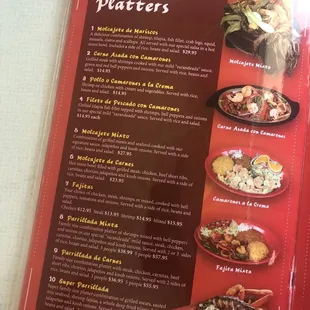 the menu