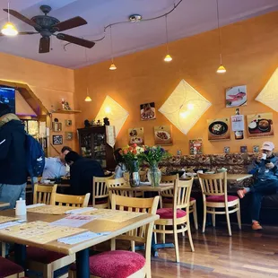 Nice and quiet inside the restaurant