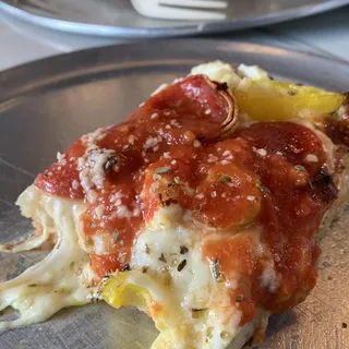 Deep Dish Spicy Pepperoni Pizza