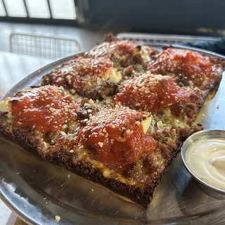 Deep Dish Sausage and Pistachio Pizza