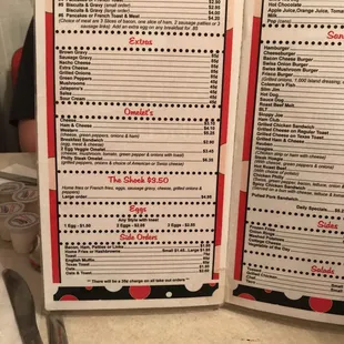 the menu