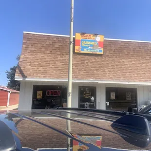 Outside of cafe