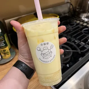 Mango tapioca milk