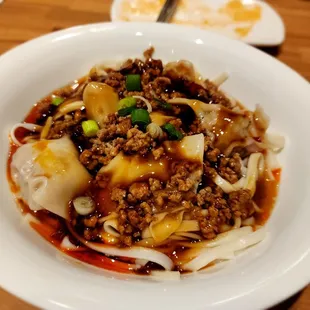 Wonton spicy noodles