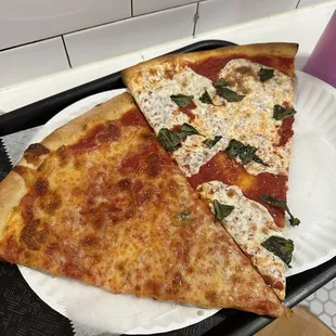 Cheese slice, margherita slice