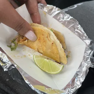 Tiniest taco known to man.