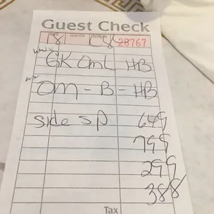 Check for two was very reasonable