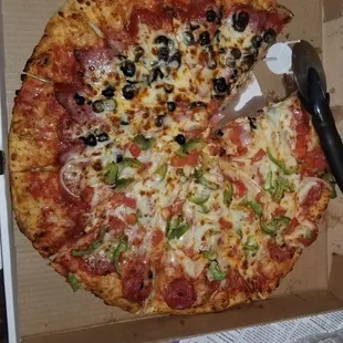 The pizza was so good we didn't get a chance to take a picture of it before eating.