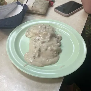 Biscuits and gravy.