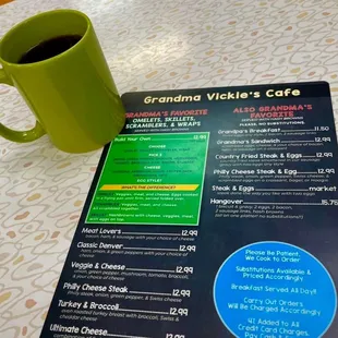 Coffee + Menu