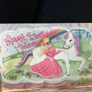a birthday cake for a little girl