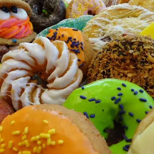 a variety of doughnuts