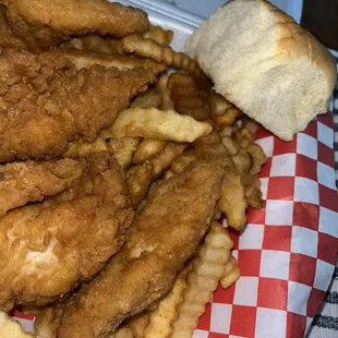 Chicken Tenders with fries